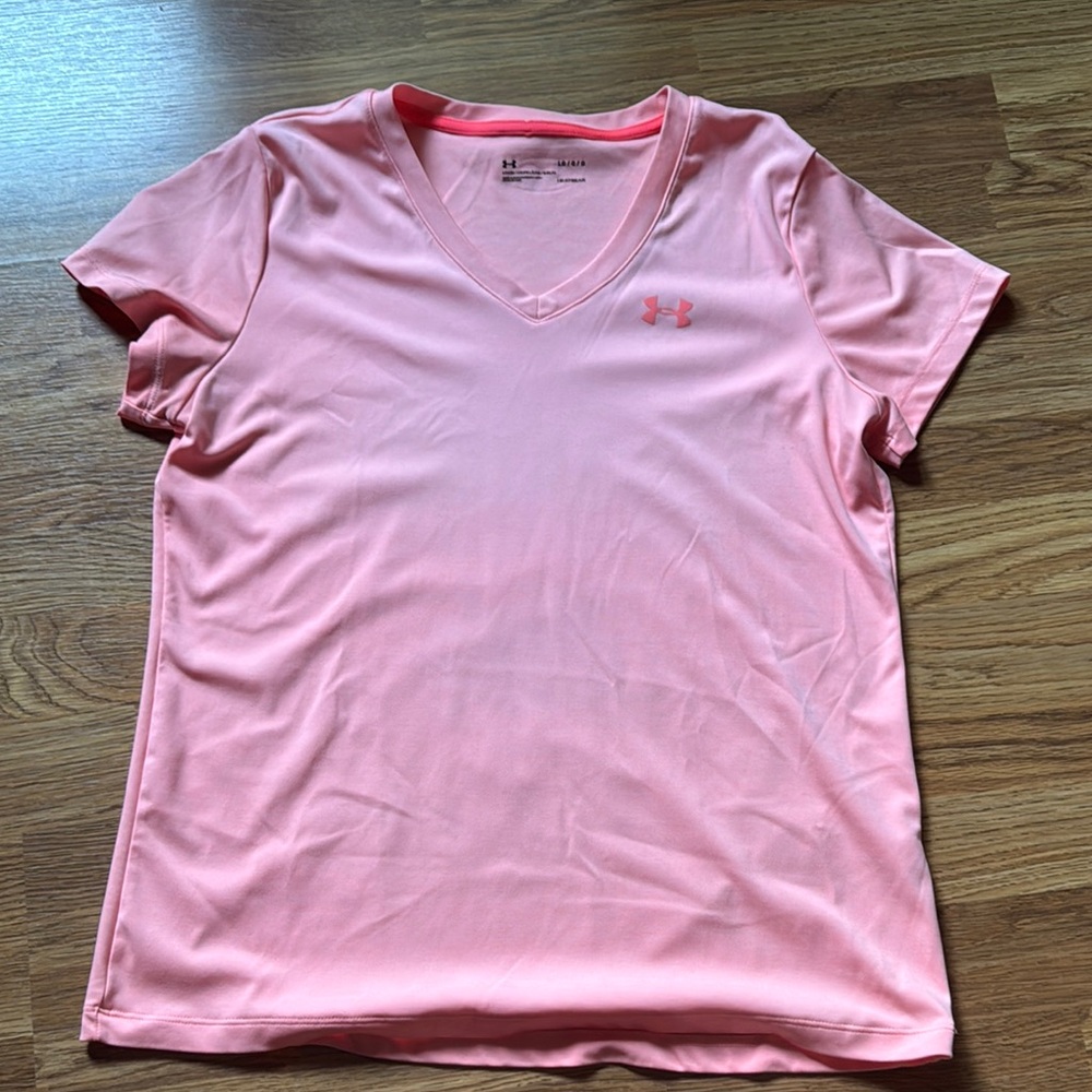 Under Armour Pink Fitted Short Sleeve T-Shirt